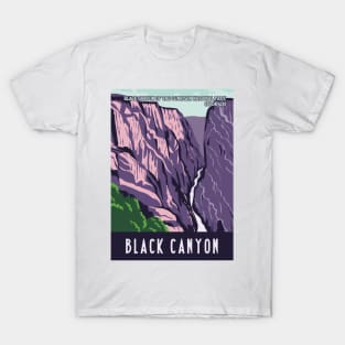 WPA Poster of Black Canyon of the Gunnison National Park Colorado, USA T-Shirt